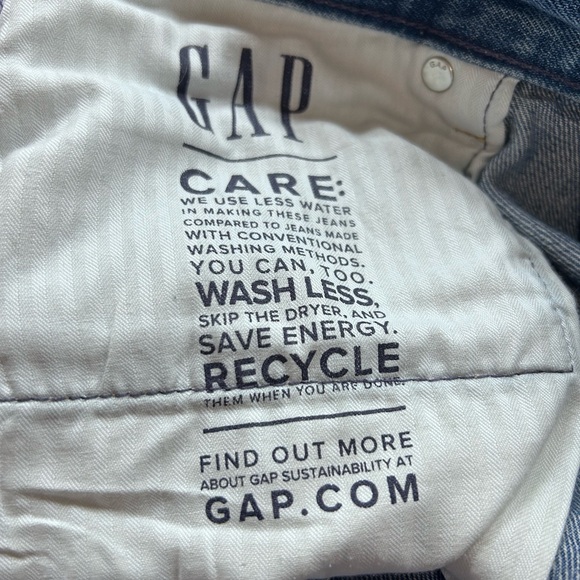 GAP Women's Straight Leg Blue Jeans - Picture 6 of 7